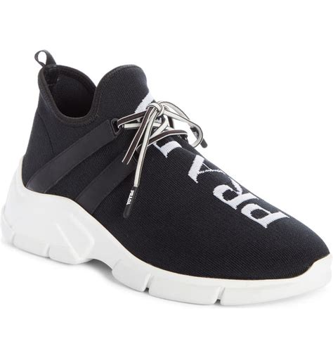 prada knit sneakers women's.